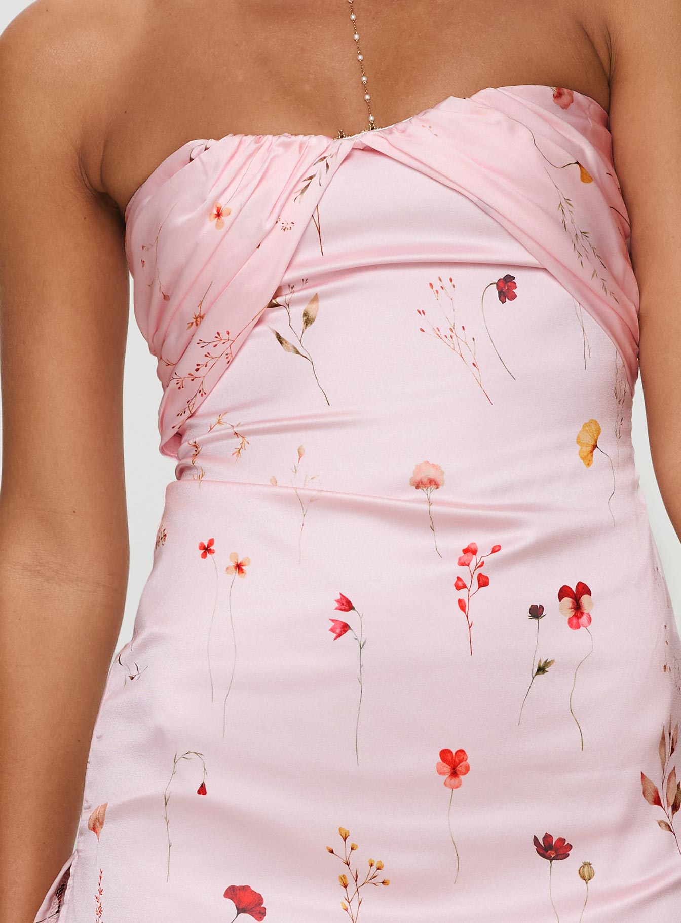 Irena Strapless Mini Dress Pink Floral | Princess Polly Irena Strapless Mini Dress Pink Floral | Princess Polly