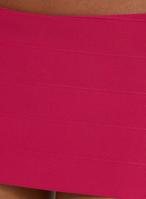 Karletti Bandage Mini Skort Fuchsia