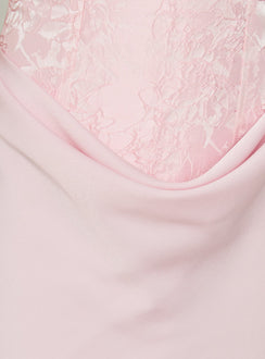 Jenevieve Strapless Drape Mini Dress Pink