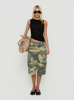 Hopeful Romantic Semi-Sheer Tank Top Black