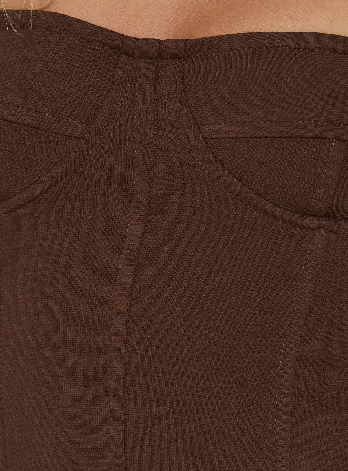 Nolla Strapless Structured Top Chocolate