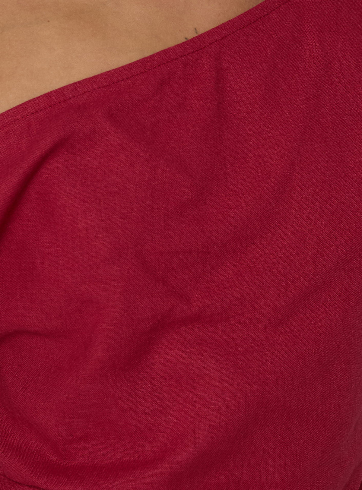 Seasons Change Relaxed Off Shoulder Top Burgundy