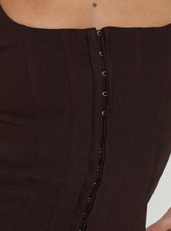 Floreva Corset Top Chocolate