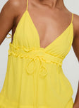 Dionne Mini Dress Lemon