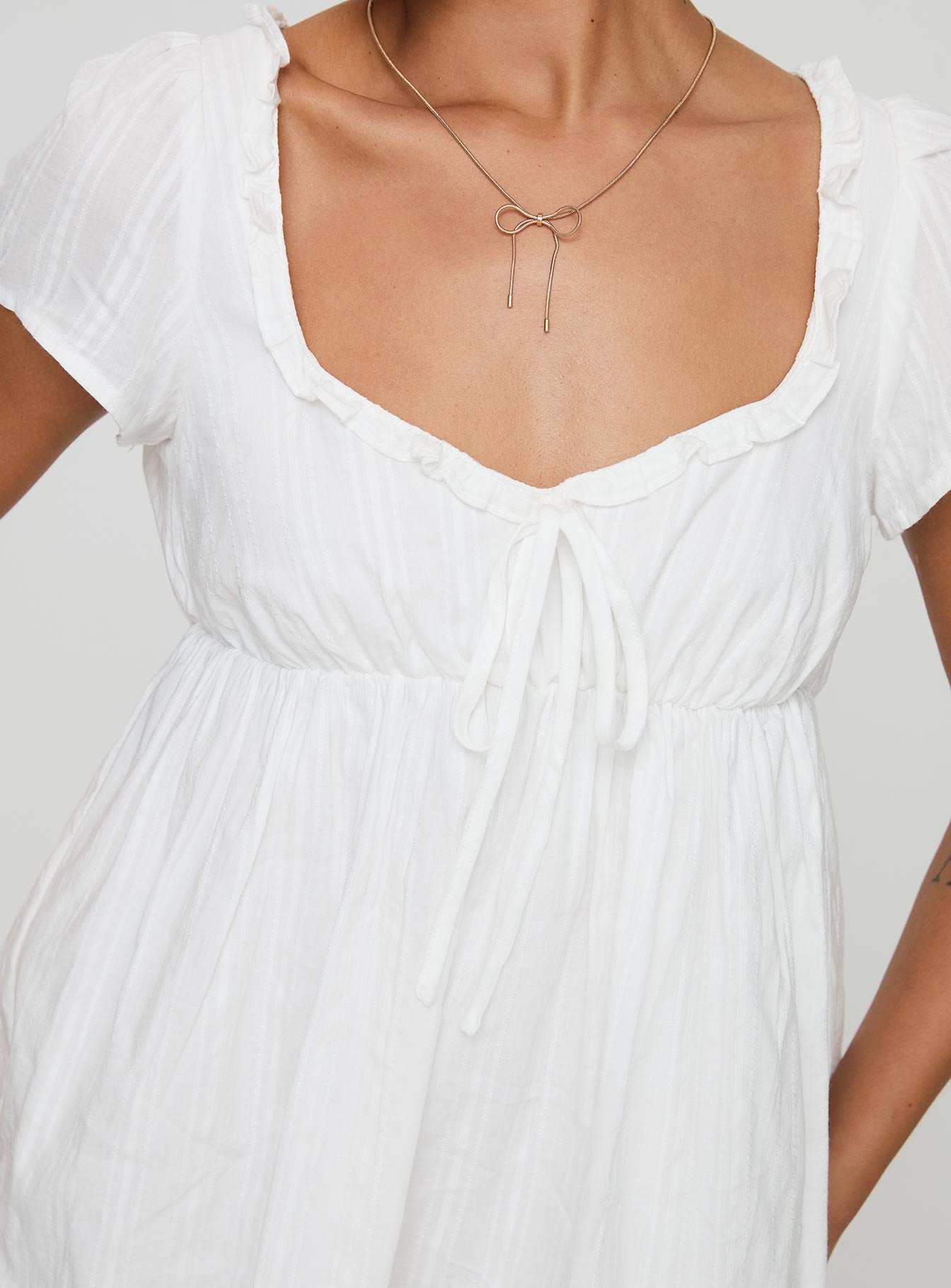 Monsterrat Mini Dress White | Princess Polly