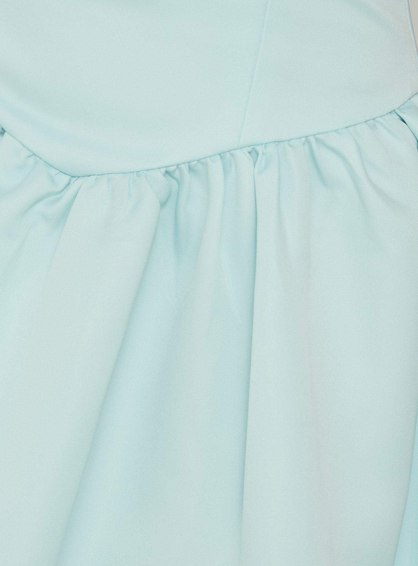 Soft Bloom Drop Waist Strapless Maxi Dress Blue
