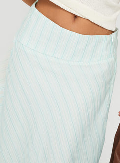 product Princess Polly Alunara Midi Skirt Aqua Stripe Midi Skirts 
