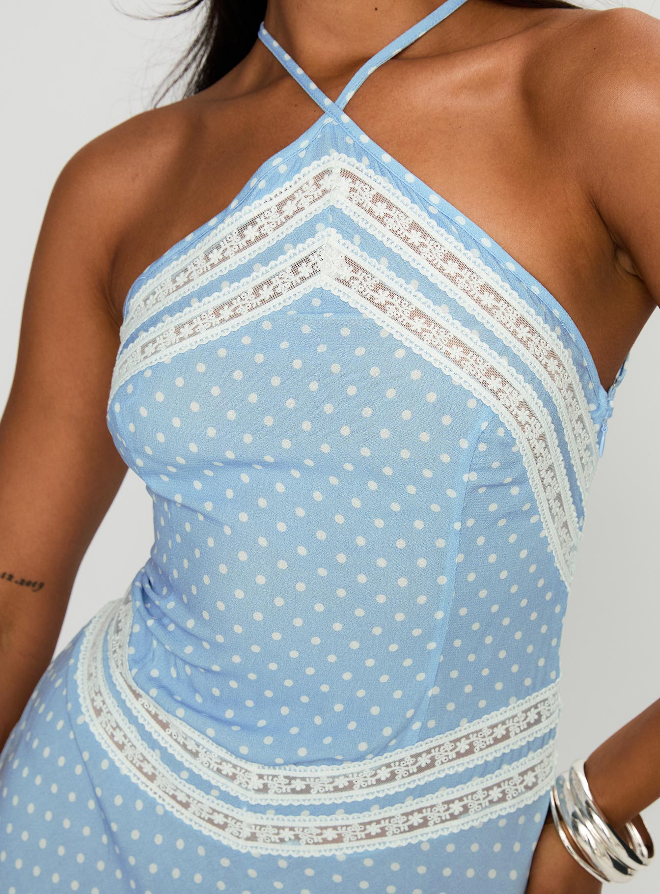 wild joy halter maxi dress Shona Joy Campbell Halter Plunged Maxi Dress in Baby Blue