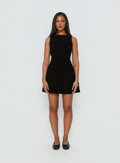 Alfalfa Corduroy Mini Dress Black Petite