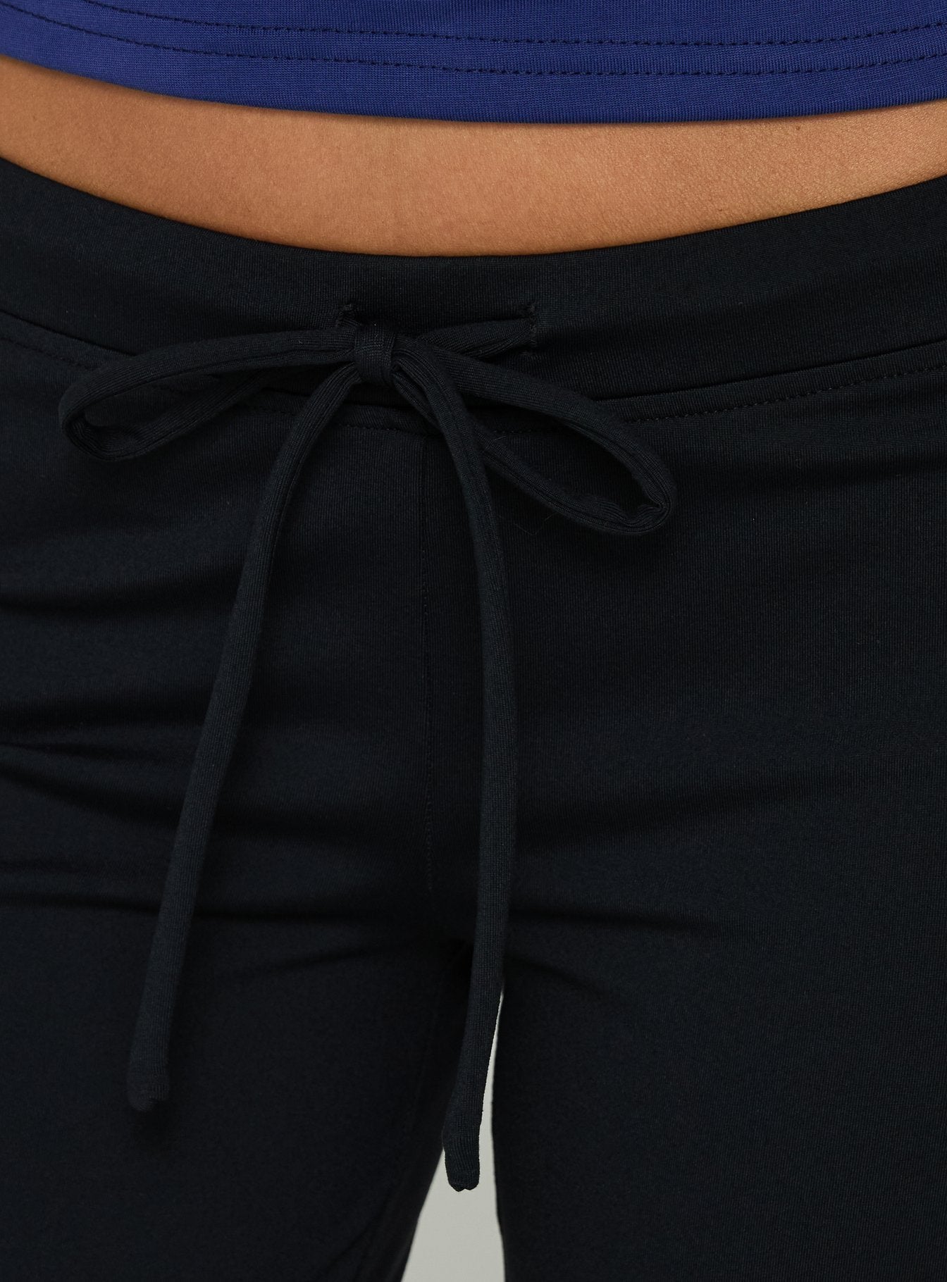 Kallora Low Rise Wide Leg Capris Black
