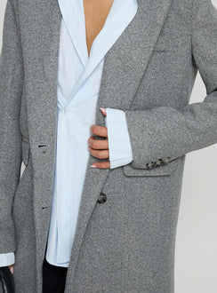 Lovergirl Longline Coat Grey