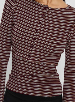 Spence Layered Top Multi Stripe