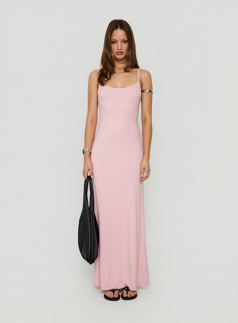 Elecia Scoop Maxi Dress Marshmallow Pink