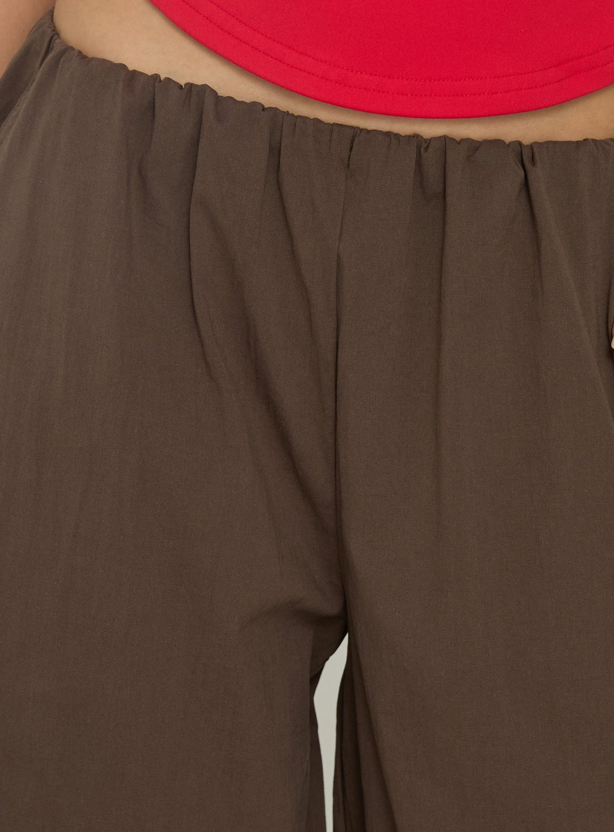 Lunea Concealed Waistband Cargo Pants Brown Petite