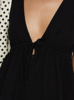 Dianna Babydoll Cami Top Black