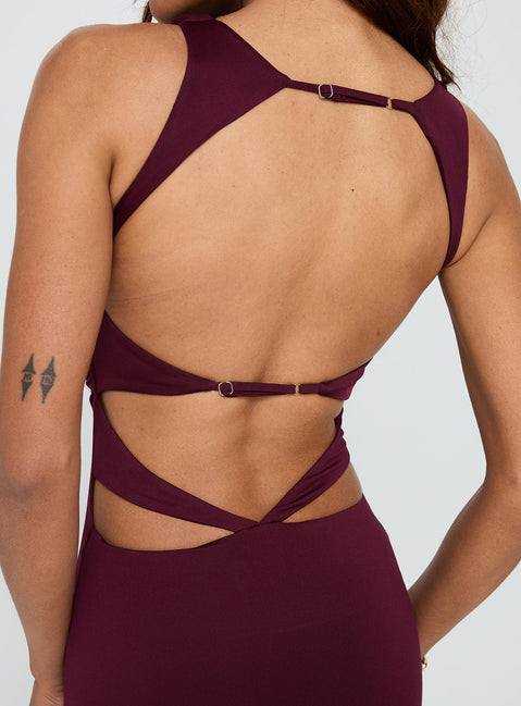 undeniable cut out maxi dress Undeniable Cut Out Maxi Dress Plum