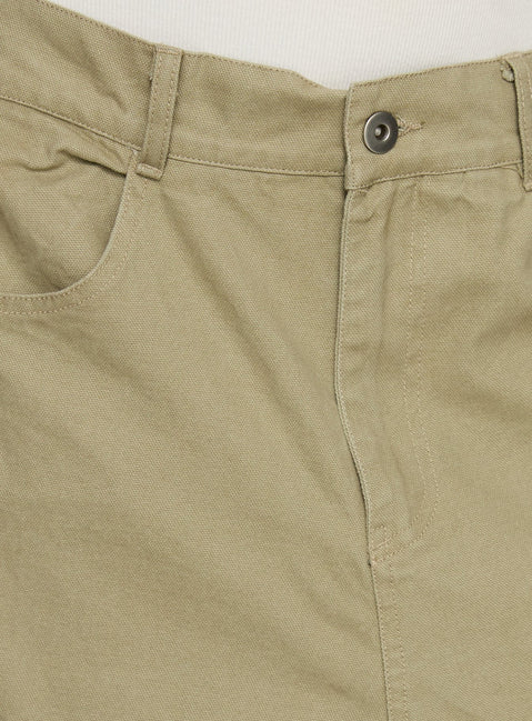 Sylene Pocket Detail Cargo Pants Khaki