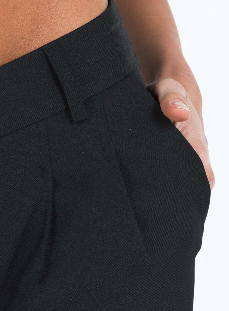 Archie Low Rise Pants Black | Princess Polly USA