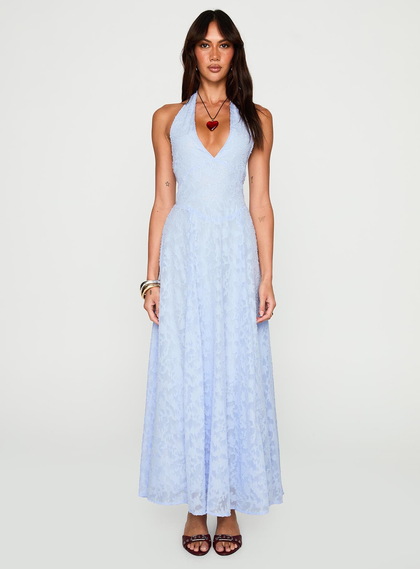 Hours In Silence Drop Waist Maxi Dress Blue | Princess Polly Hours In Silence Drop Waist Maxi Dress Blue | Princess Polly