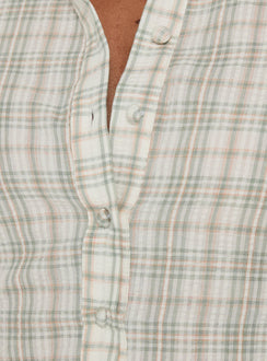 Anni 3/4 Sleeve Top Multi Check
