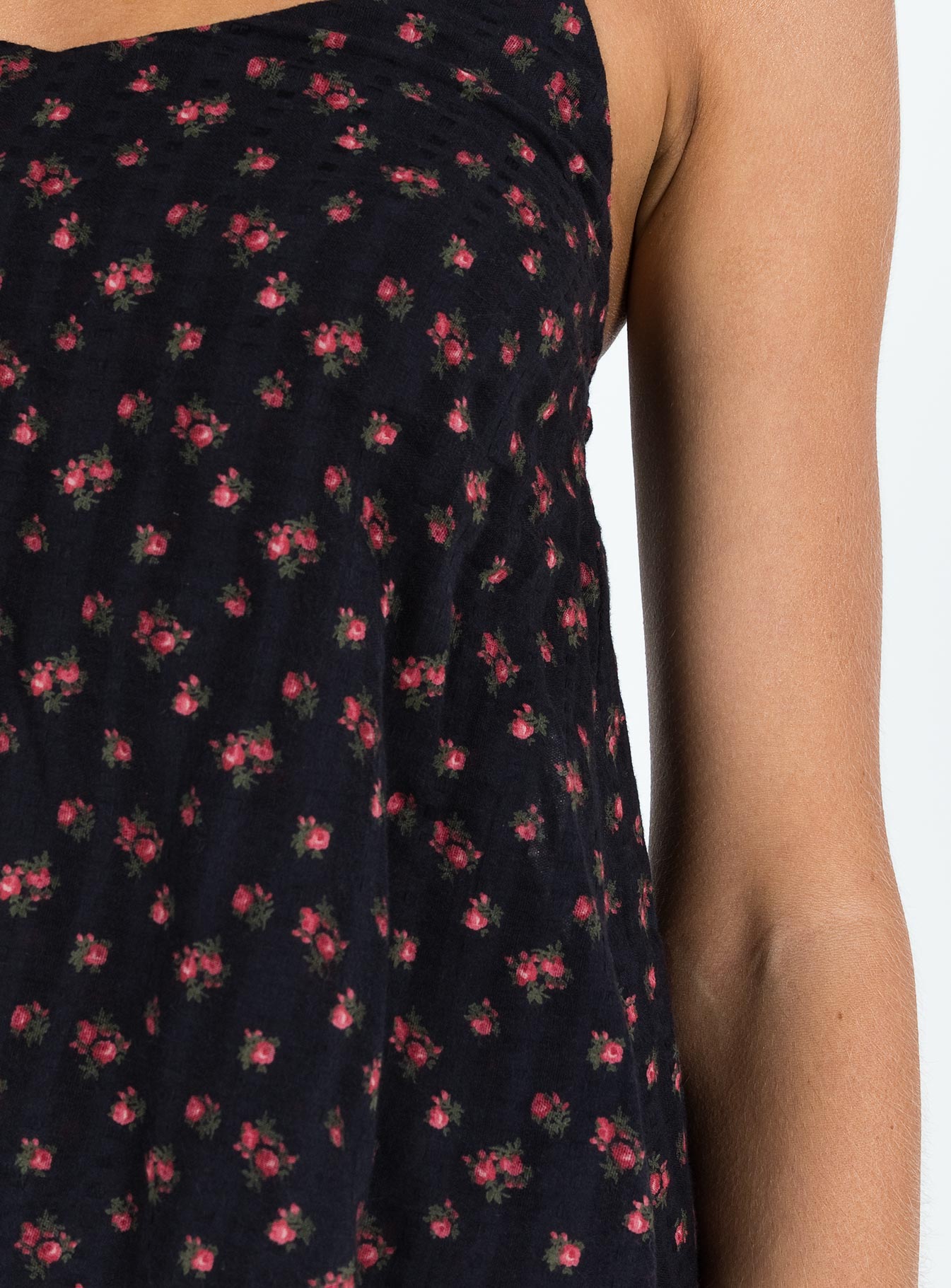 product Princess Polly Crew Neck  Deva Floral Romper Black Multi