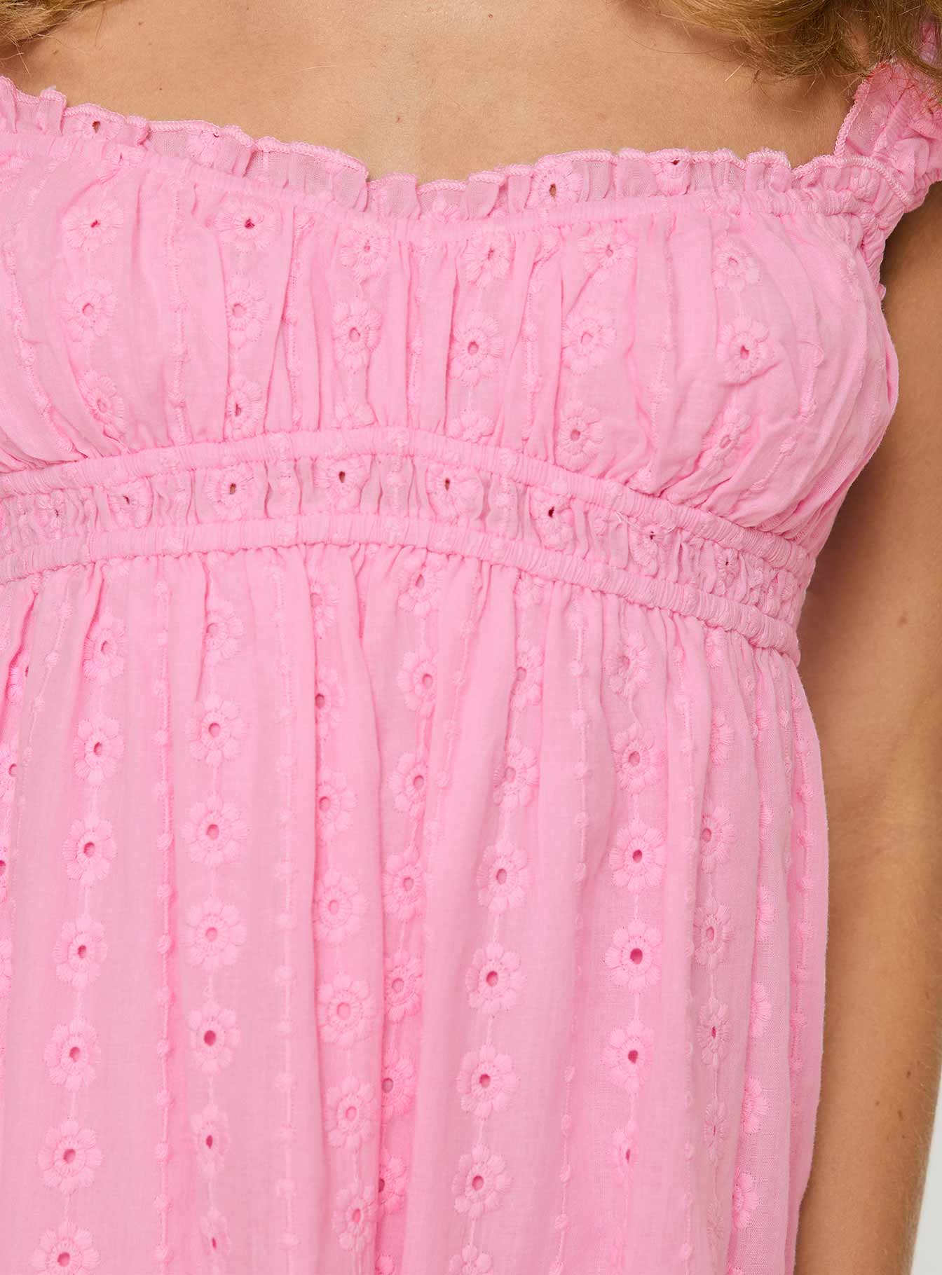 product Princess Polly Carlita Mini Dress Pink Petite Square Neck 