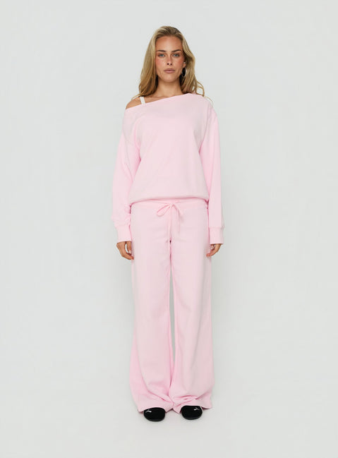Dodie Wide Leg Pants Pink