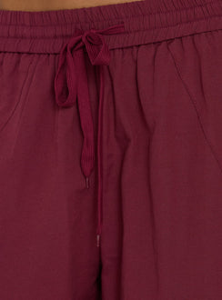 Mankind Baggy Cargo Pants Red