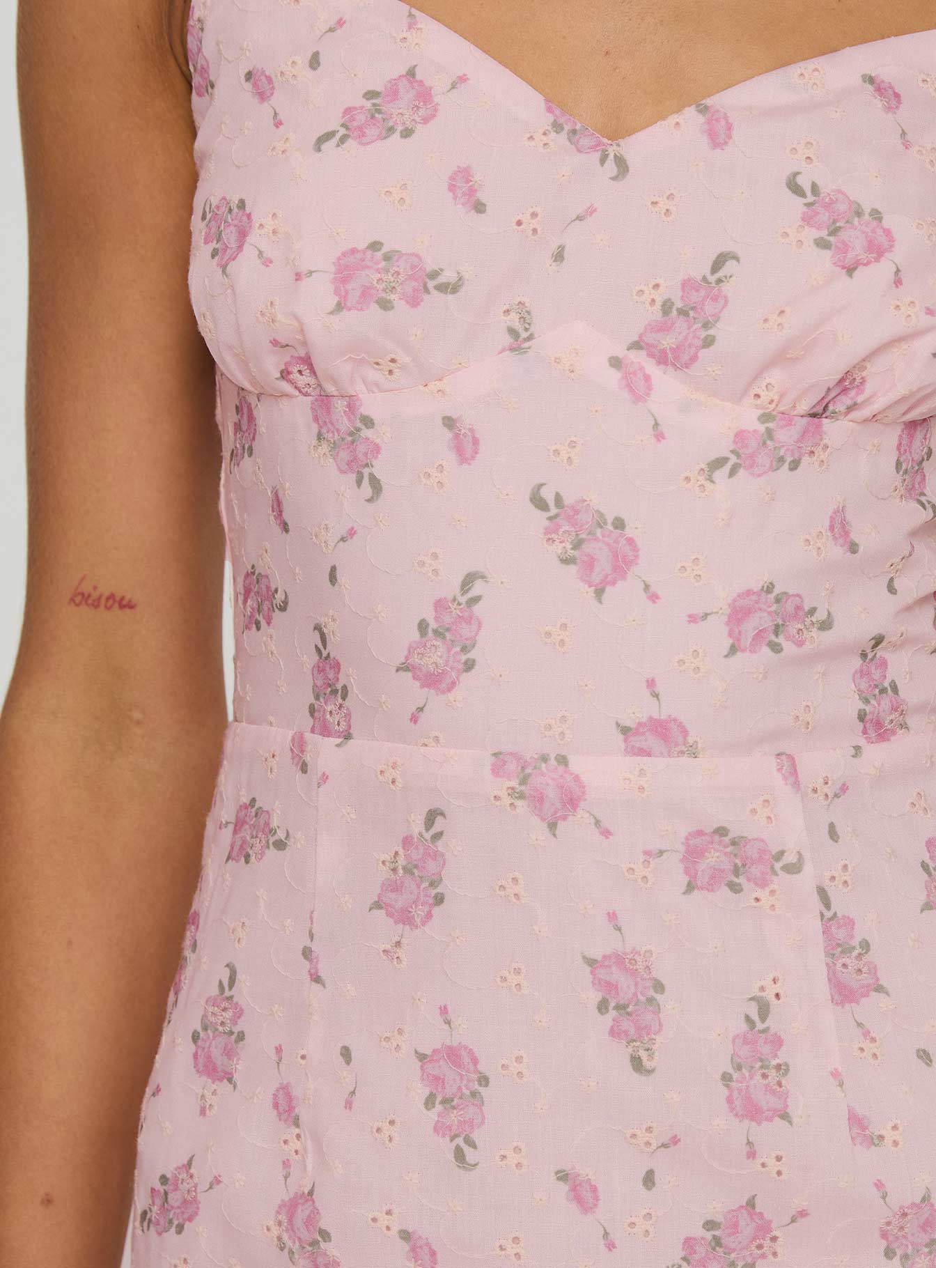 product Princess Polly Whelan Mini Dress Pink Sweetheart Neckline 