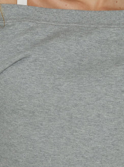 Displaying the Wellness Off The Shoulder Jumper Dark Grey Marle womens-jumpers featuring long length and boat neckline Princess Polly