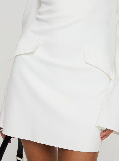 carters long sleeve mini dress Carters Long Sleeve Mini Dress | White | Womens
