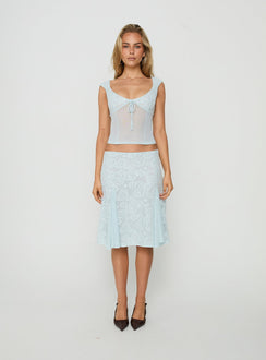 Quani Lace Top Blue