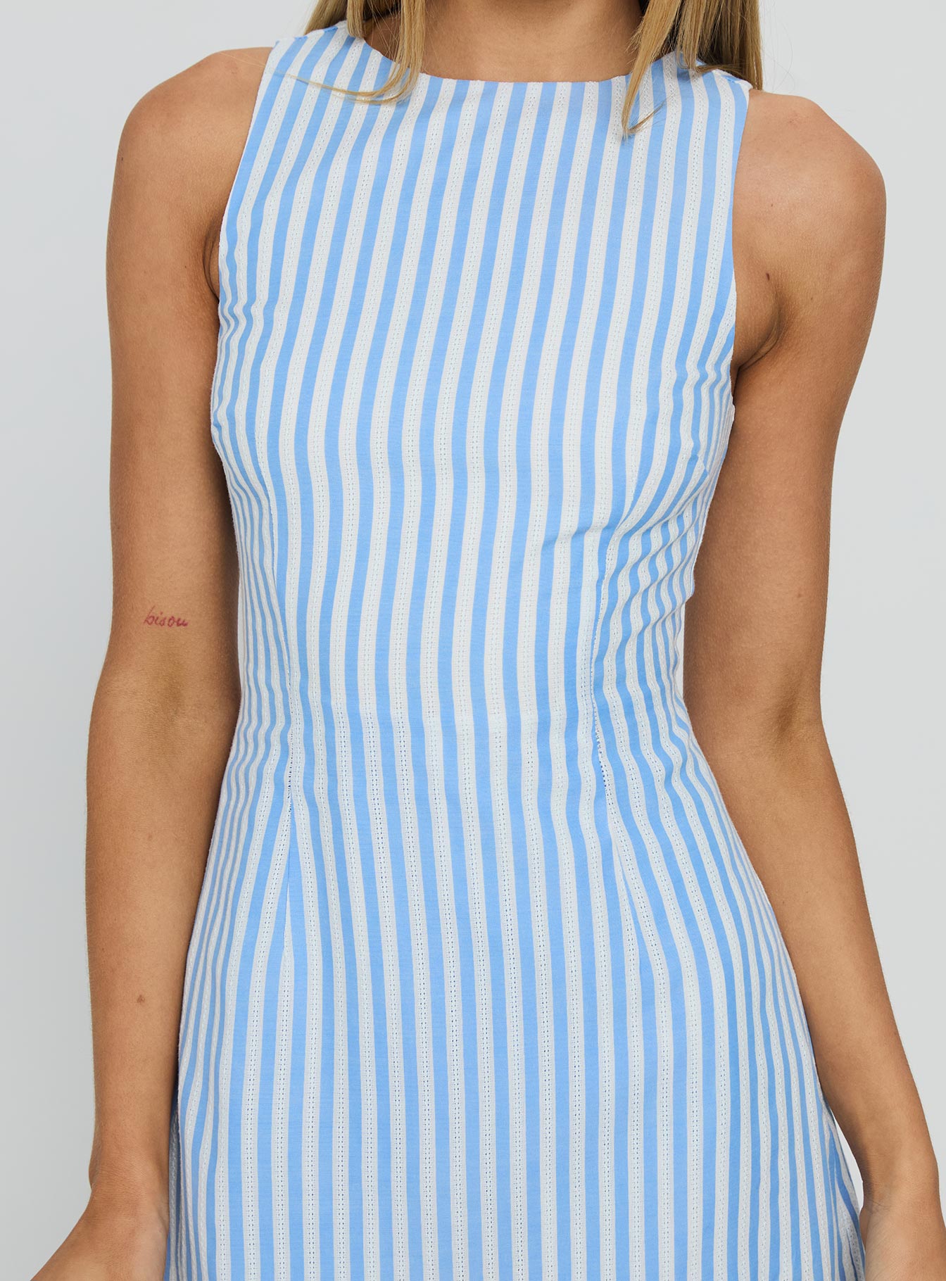 Yumiko Playsuit Blue Stripe