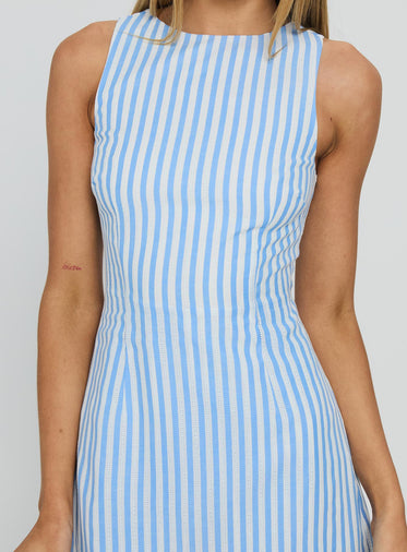 Yumiko Playsuit Blue Stripe