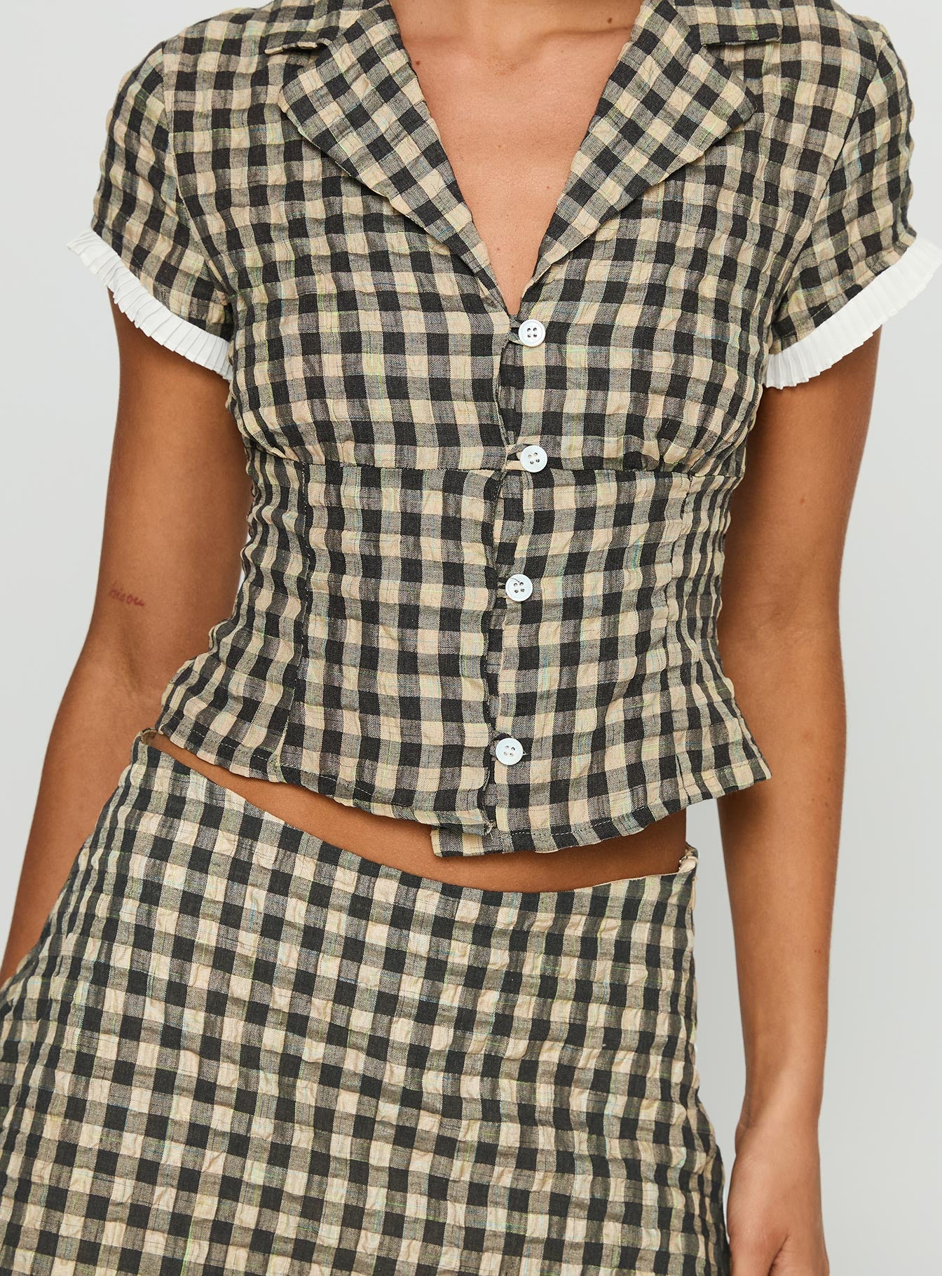 Rhom Set Brown Check