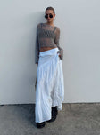 Miriah Maxi Skirt White Petite