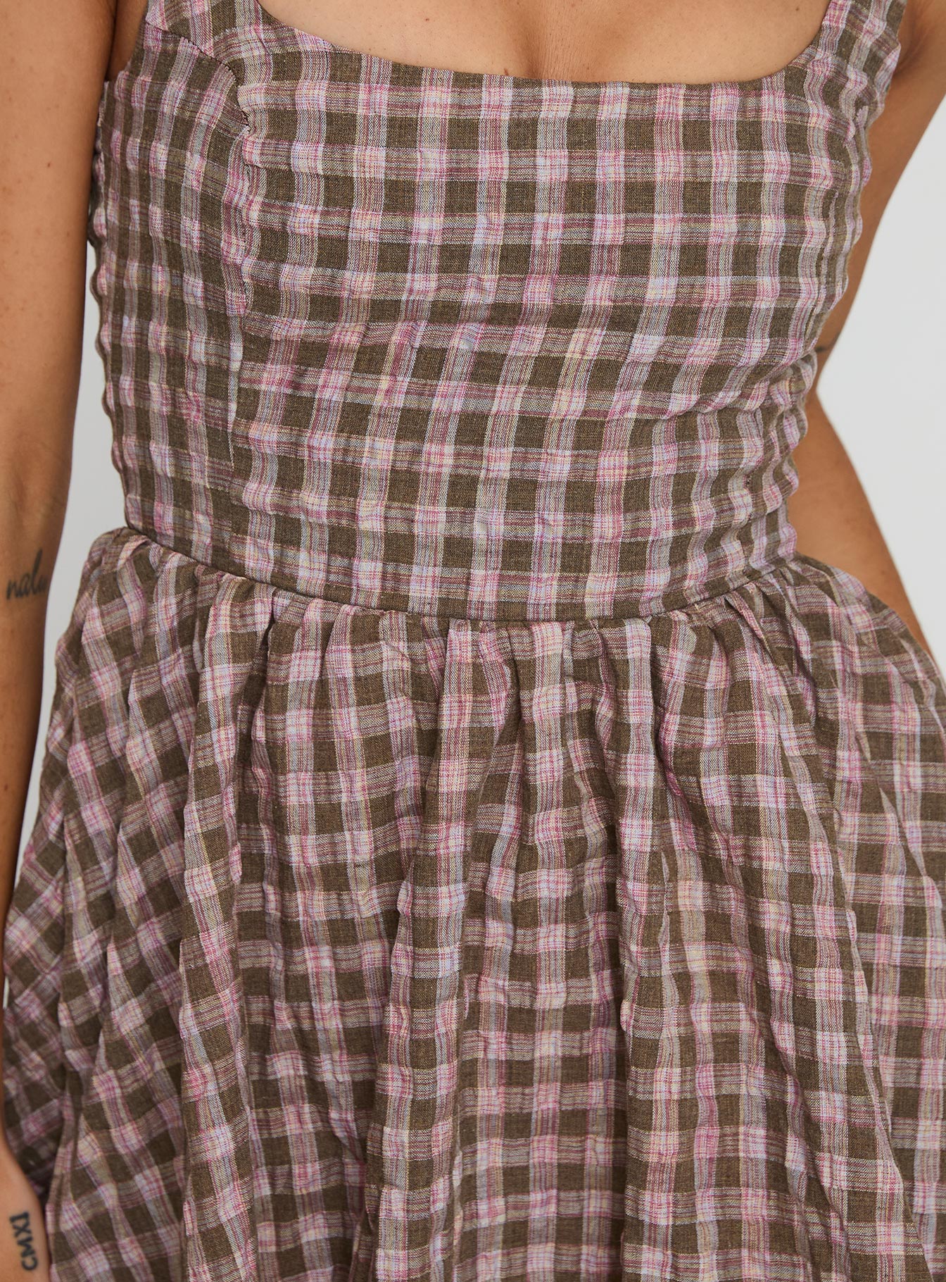 Cartmel Mini Dress Brown / Pink | Princess Polly Cartmel Mini Dress Brown / Pink | Princess Polly