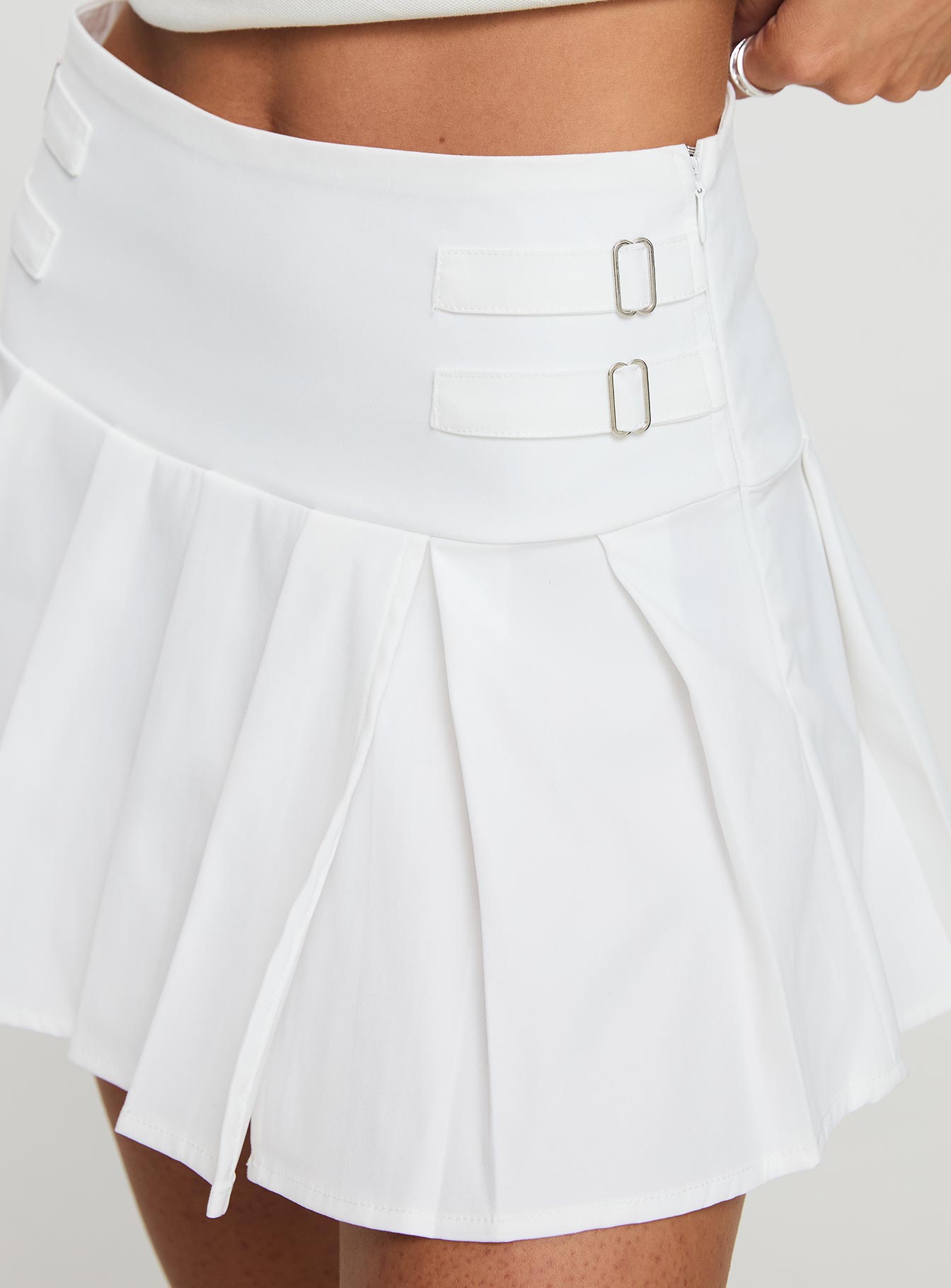 product Princess Polly Cartwright Mini Skirt White Mini Skirts 