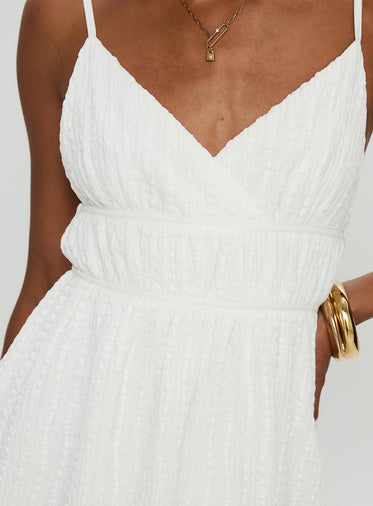 All Too Well Mini Dress White