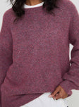 product Ryanna Sweater Burgundy Princess Polly  Long 