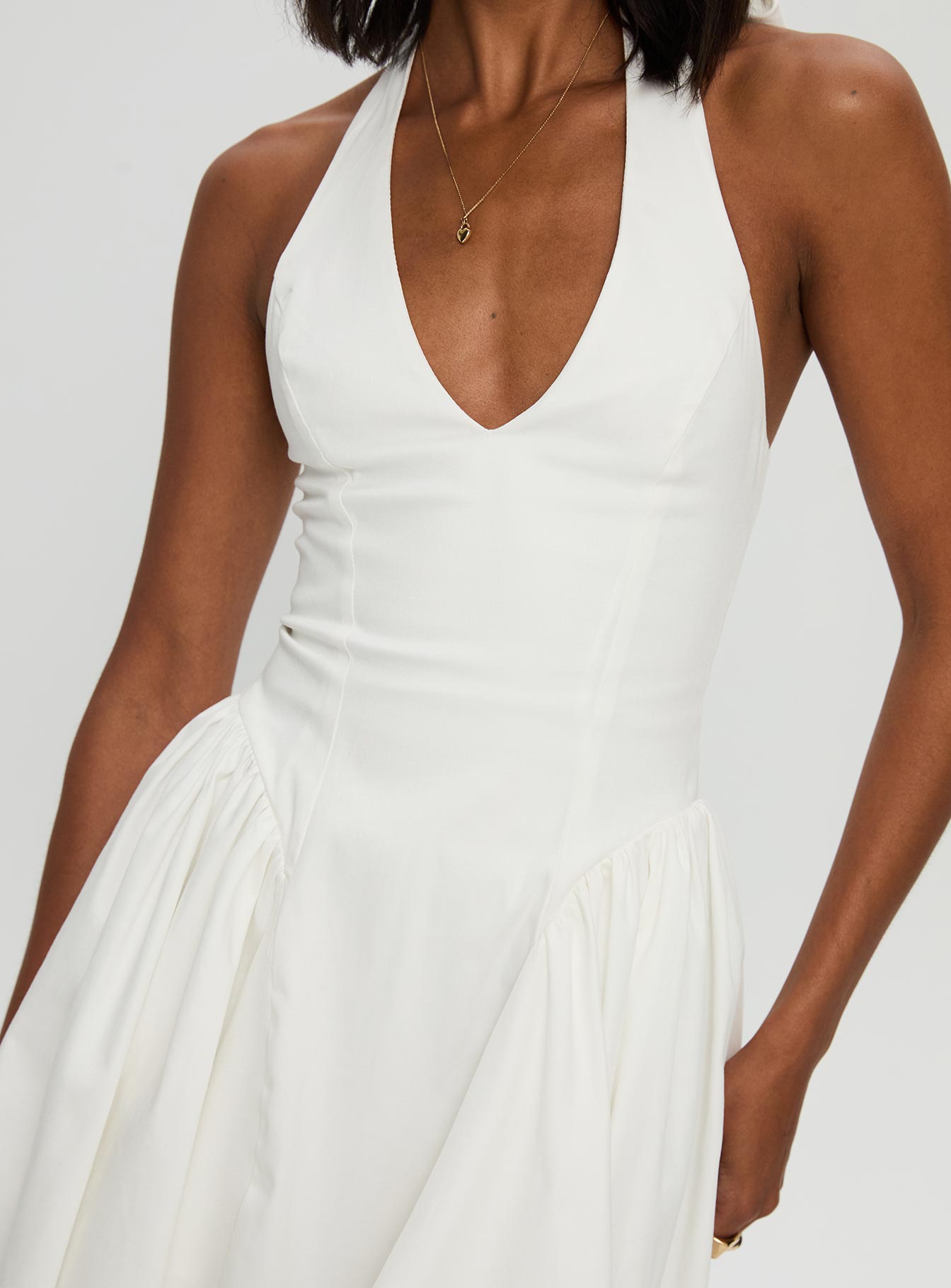 Karisse Halter Mini Dress | White | Womens | Princess Polly Karisse Halter Mini Dress | White | Womens | Princess Polly