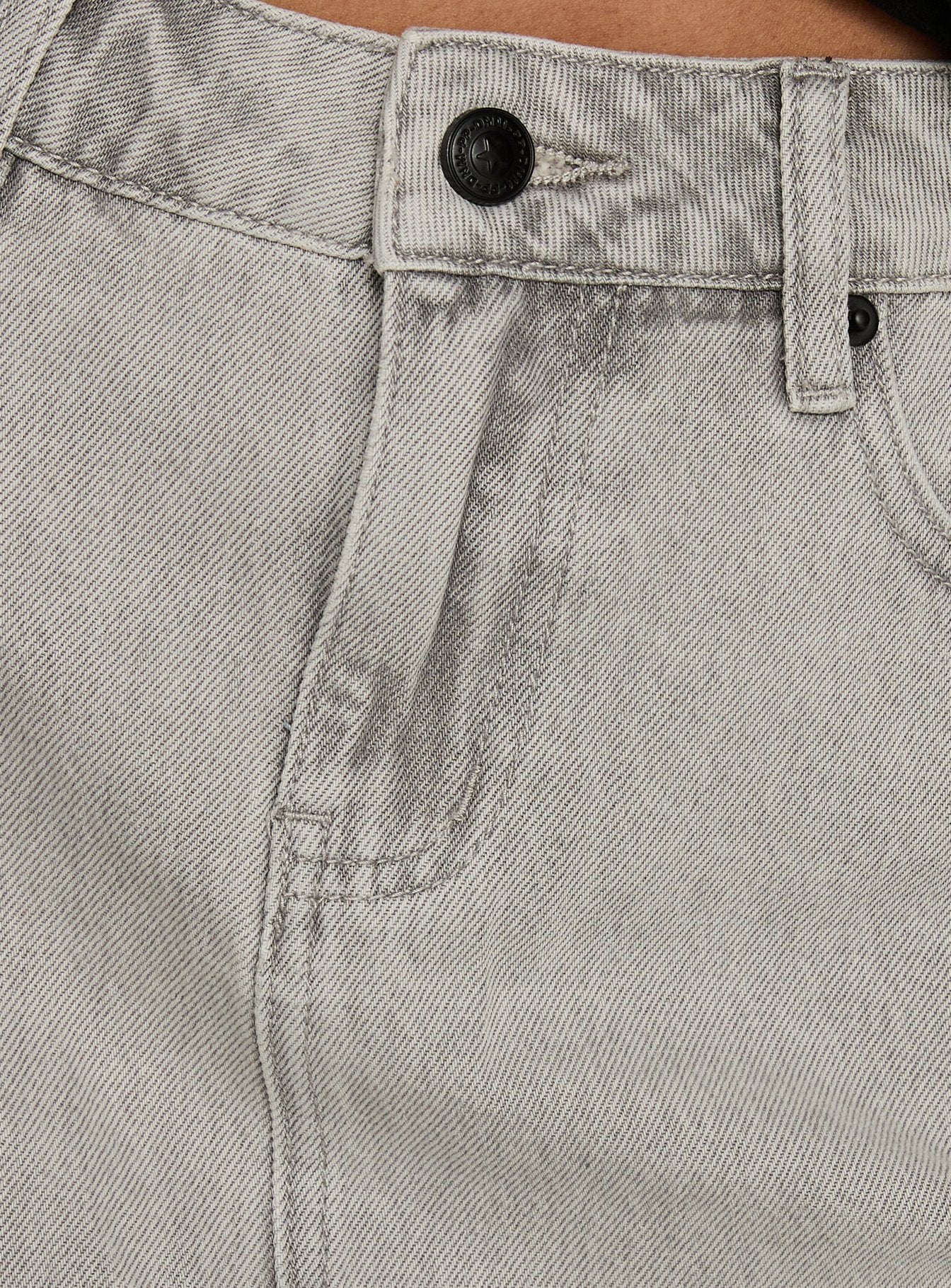 product Princess Polly Nicolina Low Rise Denim Mini Skirt Washed Grey Mini Skirts 