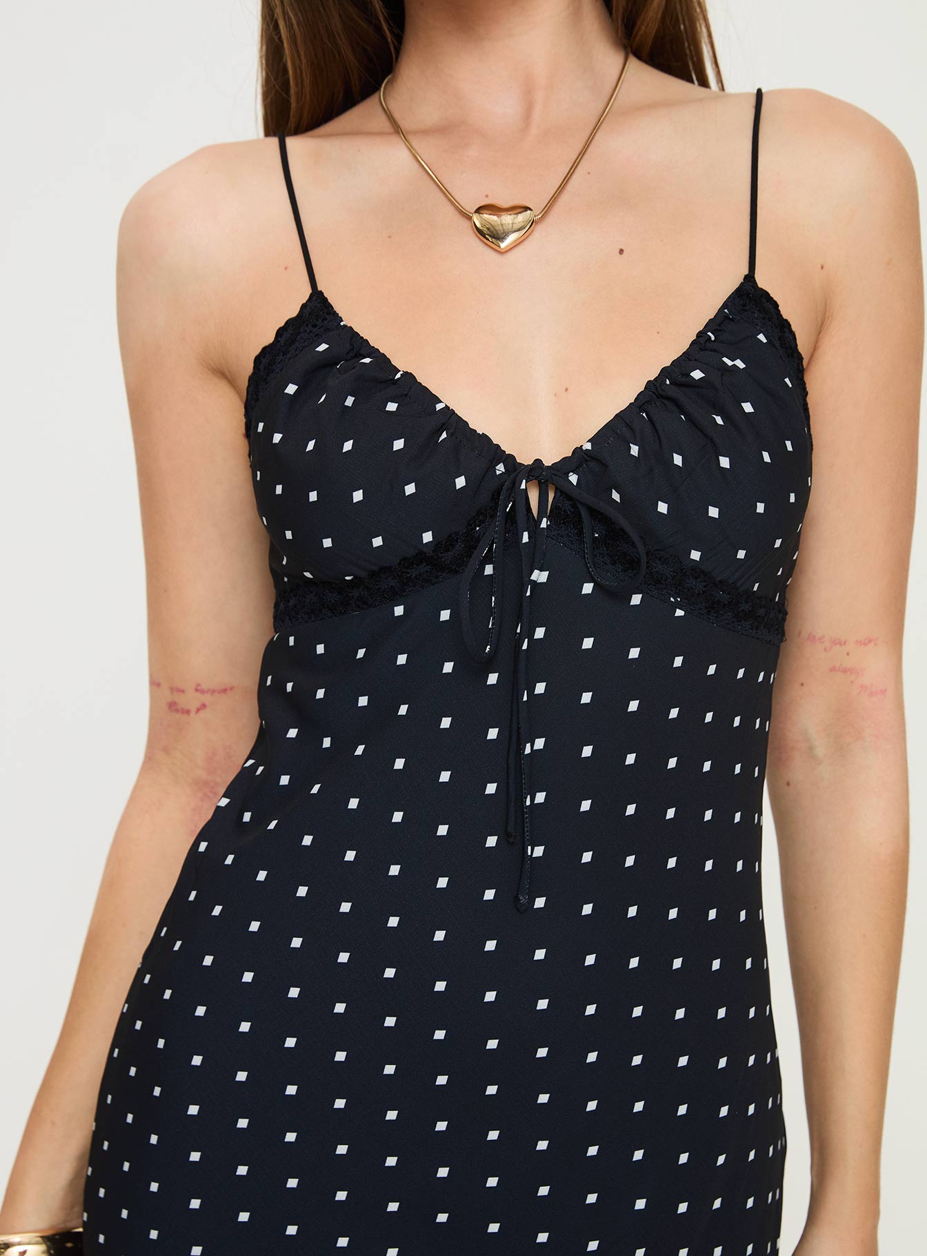 Emily Maxi Dress Black Polka Dot | Princess Polly Emily Maxi Dress Black Polka Dot | Princess Polly