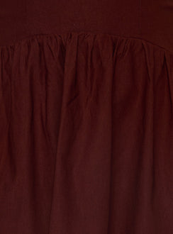 Evrae Strapless Playsuit Brown