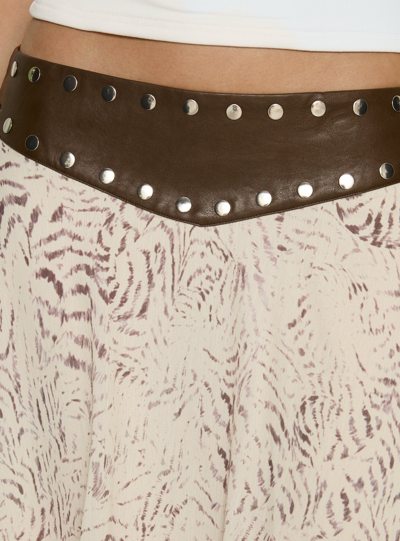 product Princess Polly Dark Mirage Asymmetrical Midi Skirt Multi Midi Skirts 