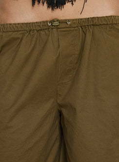 Allyza Baggy Cargo Shorts Olive Tall