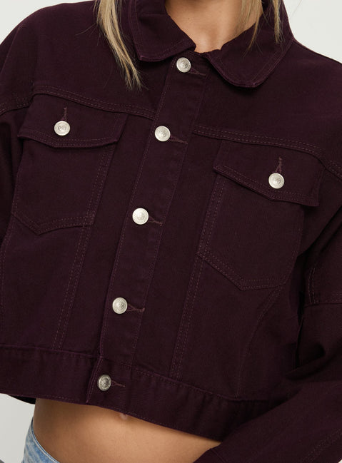 Hughes Denim Jacket Currant