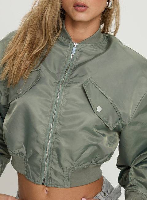 Thalya Bomber Jacket Green