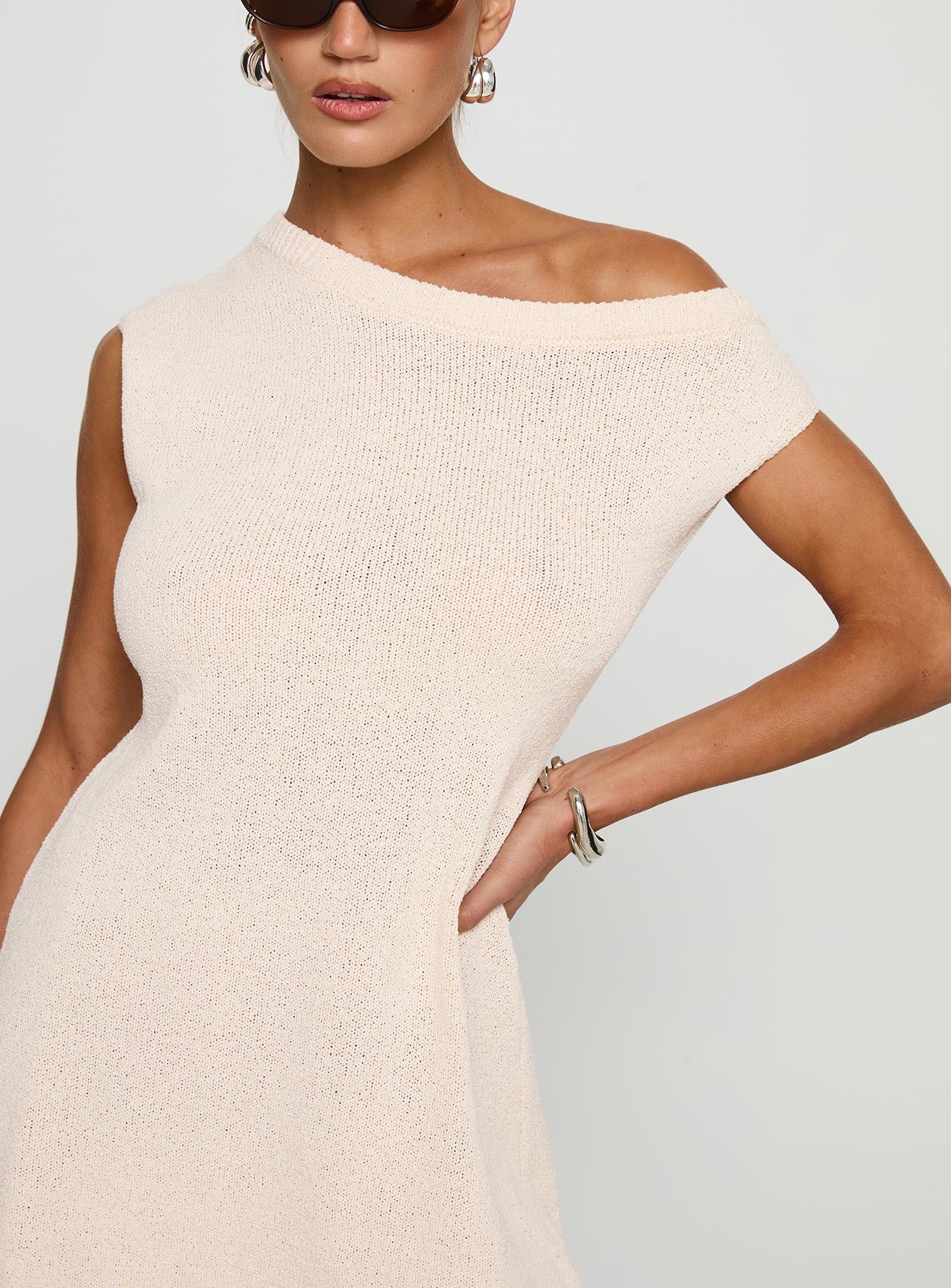 Liberation Off The Shoulder Mini Dress S | M | White | Womens | Princess Polly Liberation Off The Shoulder Mini Dress S | M | White | Womens | Princess Polly