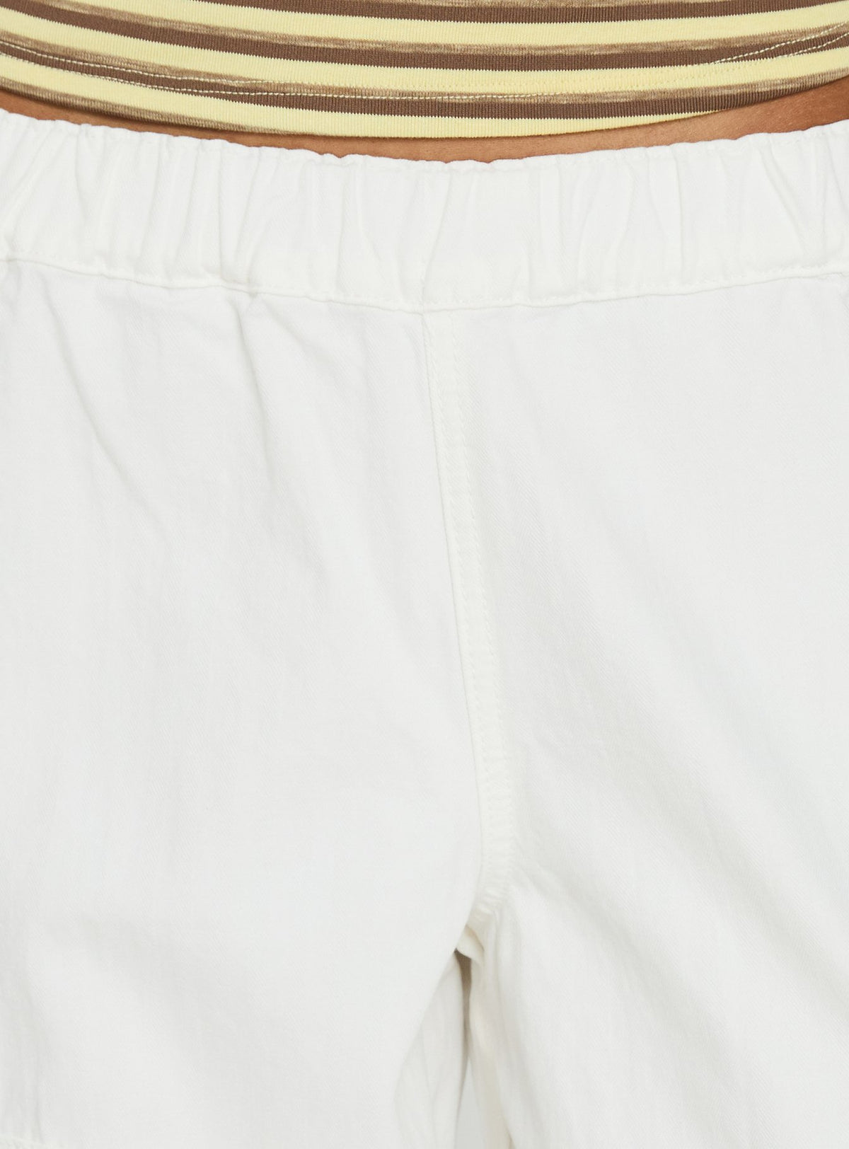 Scarletta Ultra Wide Tie Waist Cargo Pants White